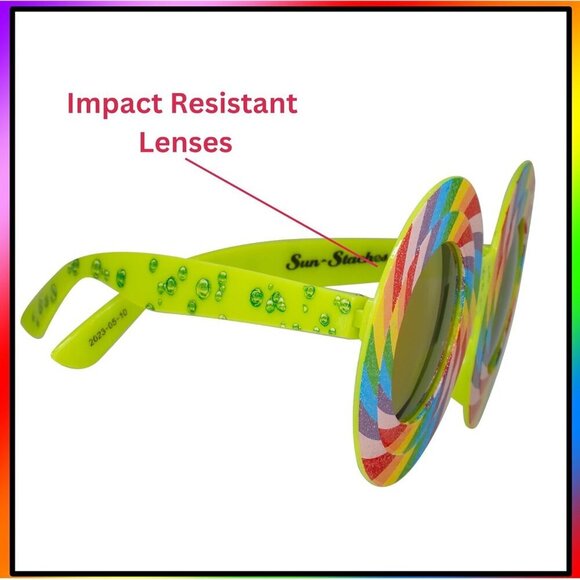 Rainbow Lollipop Sunglasses Womens Costume Accessory UV400 One Size main image 4